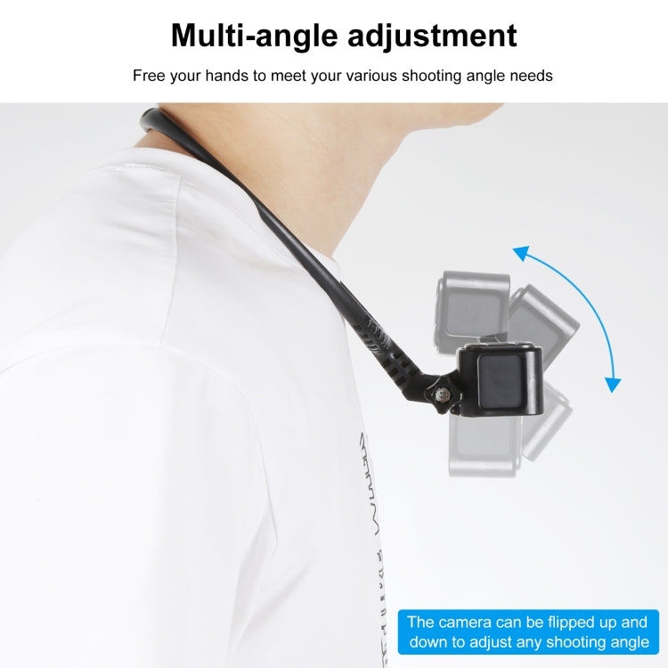 PULUZ Lazy Adjustable Neck Bracket for GoPro Action Cameras (Black) - HoMEdemic™ 