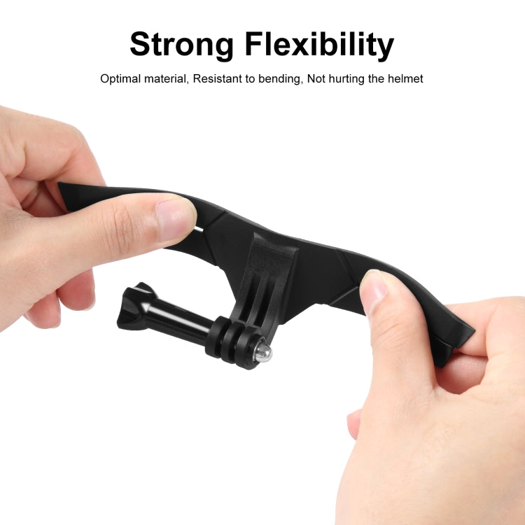 PULUZ Bending Action Camera Motorcycle Helmet Chin Mount (Black) - HoMEdemic™ 