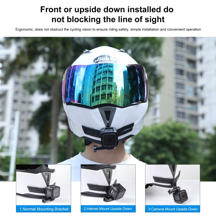 PULUZ Bending Action Camera Motorcycle Helmet Chin Mount (Black) - HoMEdemic™ 