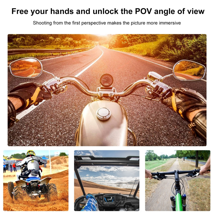 PULUZ Bending Action Camera Motorcycle Helmet Chin Mount (Black) - HoMEdemic™ 