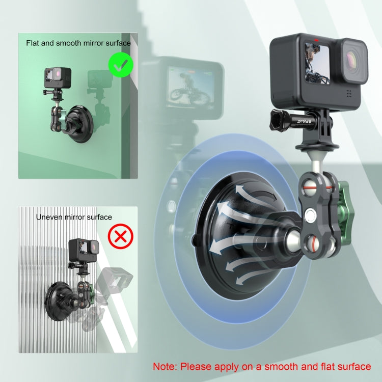 PULUZ Magic Arm Strong Suction Cup Aluminum Alloy Mount(Black) - HoMEdemic™ 