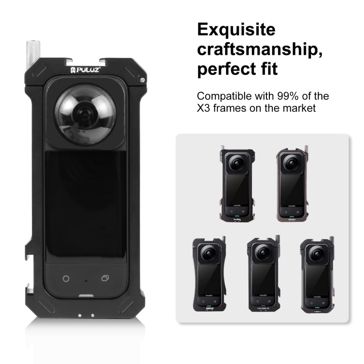 For Insta360 X3 PULUZ Lens Guard Optical Glass Protective Cover (Black) - HoMEdemic™ 