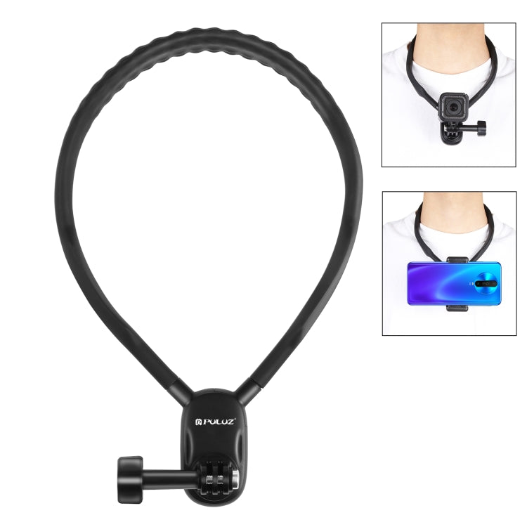 PULUZ Lazy Neck Bracket POV View Mount for GoPro Action Cameras (Black) - HoMEdemic™ 