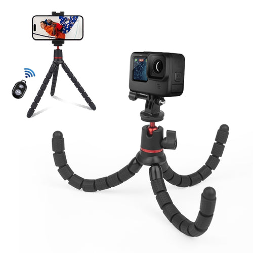 PULUZ Mini Octopus Flexible Tripod Holder with Remote Control for SLR Cameras, GoPro, Cellphone - HoMEdemic™ 