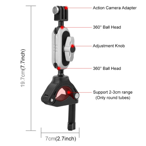 PULUZ Handlebar  Arm Mount with Phone Clamp & Mount Adapter & Long Screw - HoMEdemic™ 