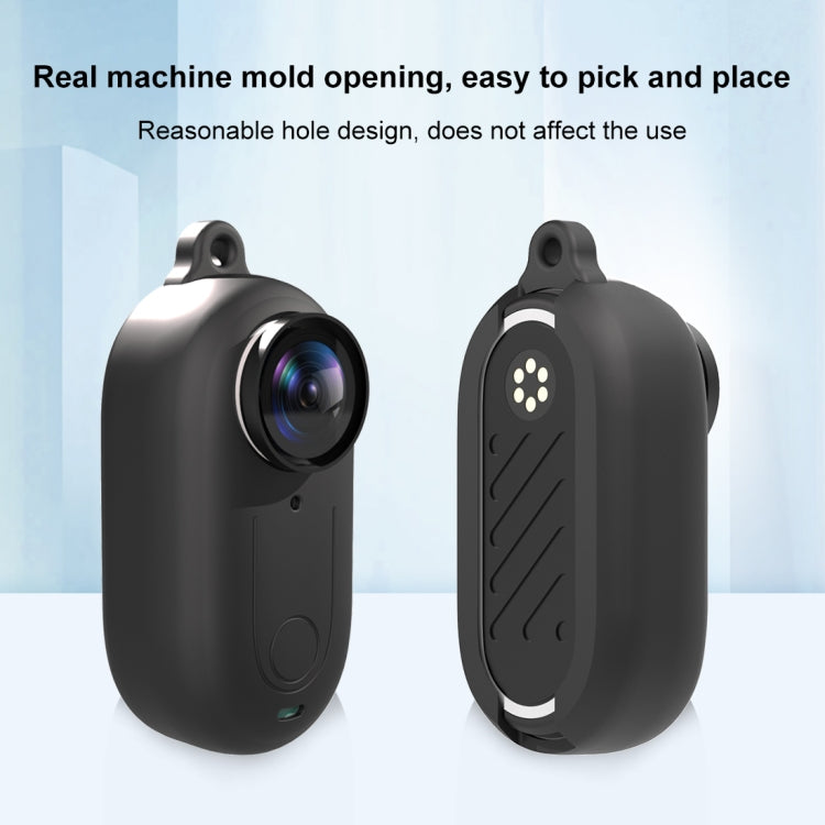 For Insta360 GO 3 PULUZ Camera Silicone Case with Lens  Cover (Black) - HoMEdemic™ 