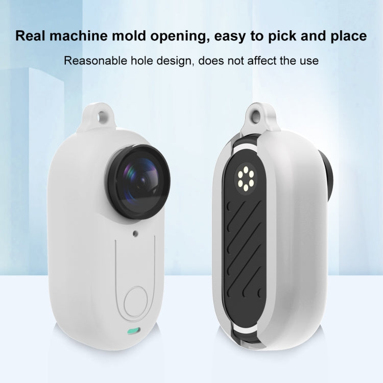 For Insta360 GO 3 PULUZ Camera Silicone Case with Lens  Cover (White) - HoMEdemic™ 