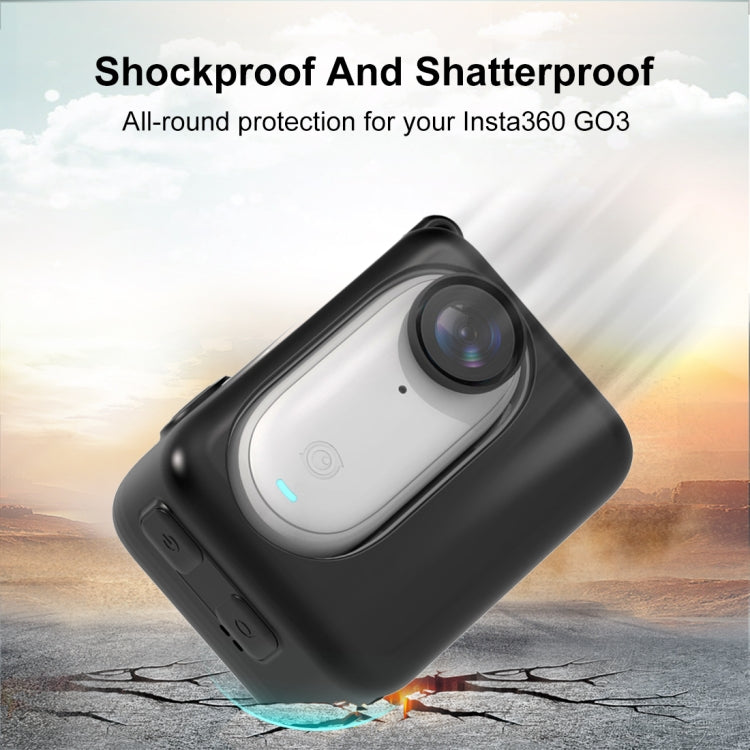 For Insta360 GO 3 / GO 3S PULUZ Camera Charging Case Silicone Case (Black) - HoMEdemic™ 