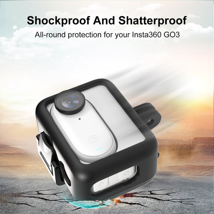 For Insta360 GO 3 / GO 3S PULUZ Camera Battery Case Plastic Protective Frame (Black) - HoMEdemic™ 