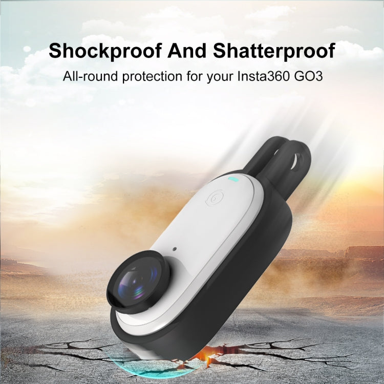 For Insta360 GO 3 / GO 3S PULUZ Body Plastic Protective Frame Cage with Screw & Quick Release Buckle (Black) - HoMEdemic™ 
