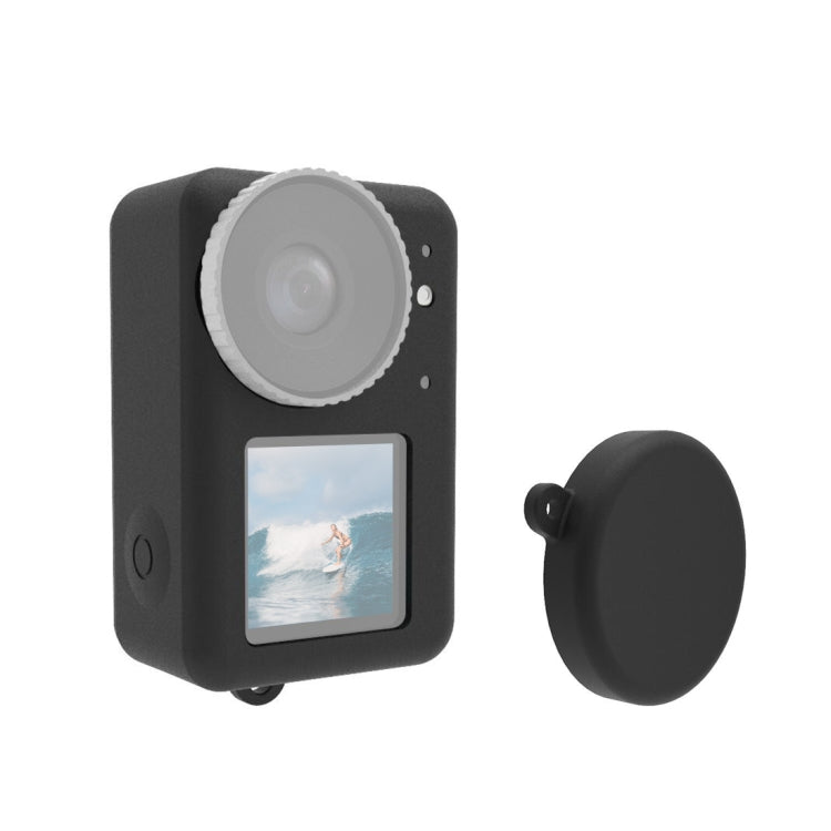 For DJI Osmo Action 5 Pro / 4 / 3 PULUZ Silicone Protective Case with Lens Cap (Black) - HoMEdemic™ 