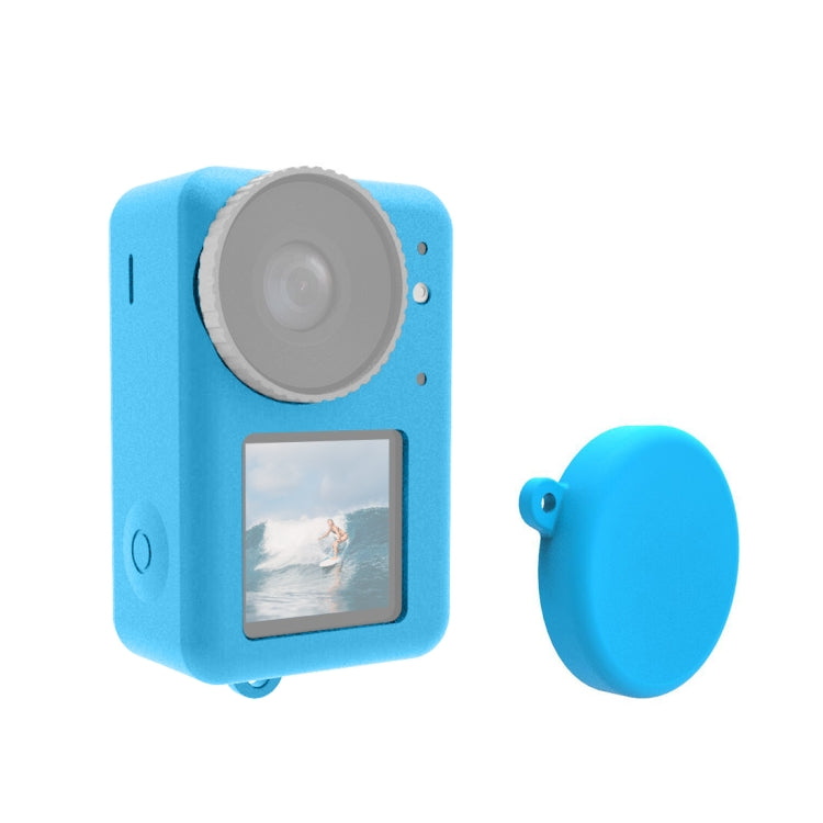 For DJI Osmo Action 5 Pro / 4 / 3  PULUZ Silicone Protective Case with Lens Cap (Blue) - HoMEdemic™ 