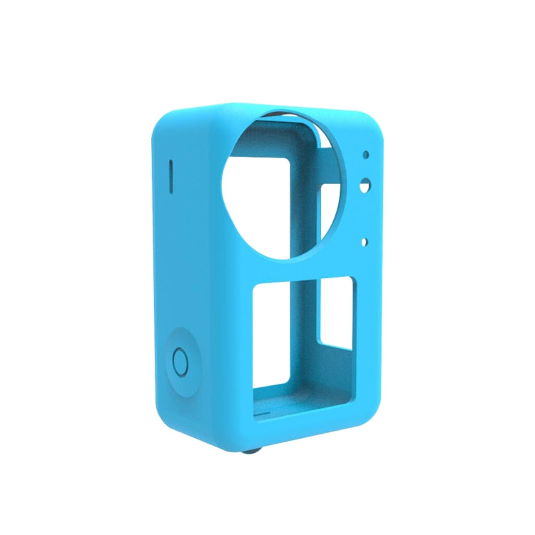 For DJI Osmo Action 5 Pro / 4 / 3  PULUZ Silicone Protective Case with Lens Cap (Blue) - HoMEdemic™ 
