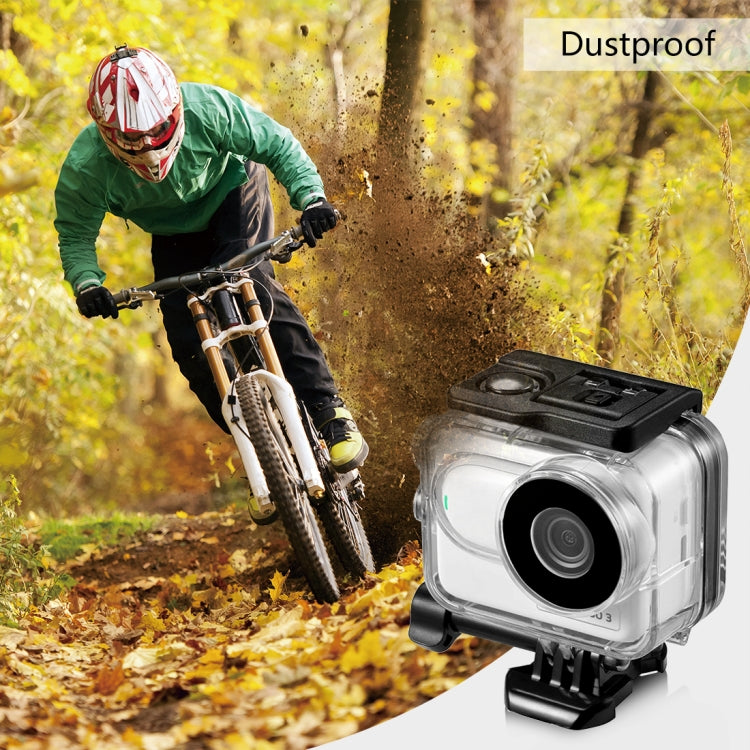 For Insta360 GO 3  / GO 3S PULUZ 60m Underwater Waterproof Housing Case with Base Adapter & Screw (Transparent) - HoMEdemic™ 