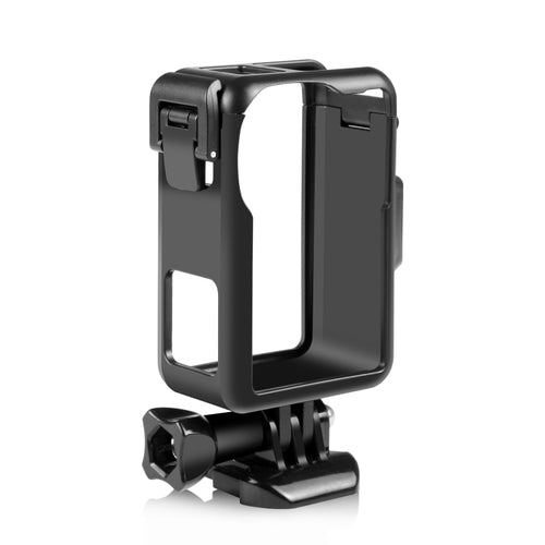 For DJI Osmo Action 4 / 3 PULUZ Vertical Plastic Protective Frame Cage with Cold Shoes (Black) - HoMEdemic™ 