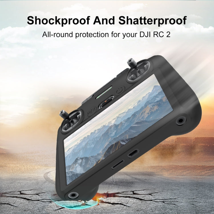 For DJI Mini 4 Pro / Air 3 Remote Control / DJI RC 2 with Screen PULUZ Silicone Protective Case (Black) - HoMEdemic™ 