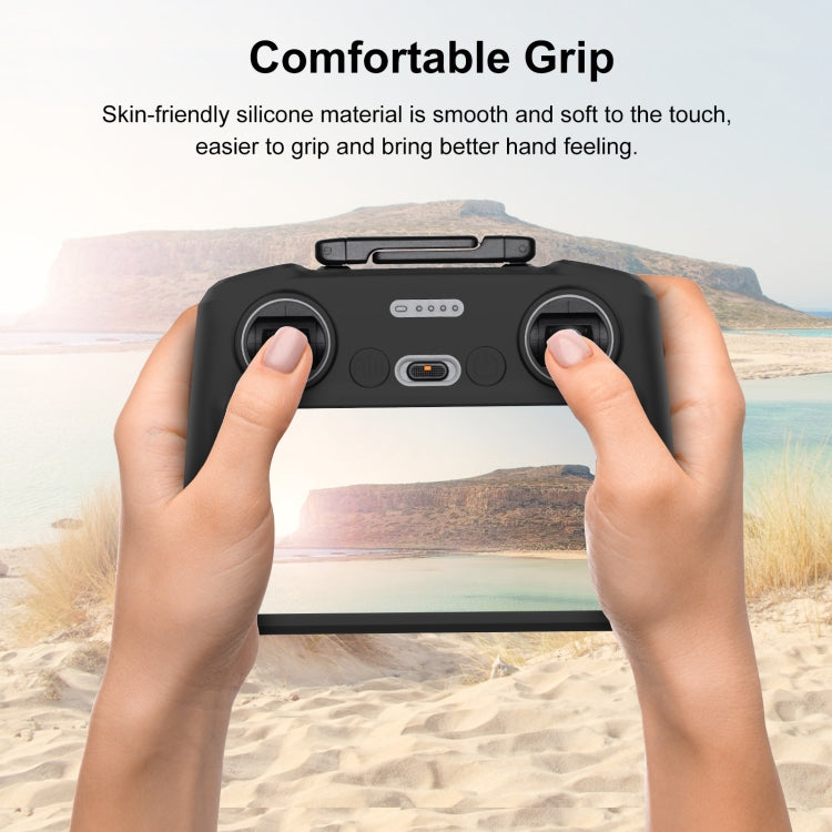 For DJI Mini 4 Pro / Air 3 Remote Control / DJI RC 2 with Screen PULUZ Silicone Protective Case (Black) - HoMEdemic™ 