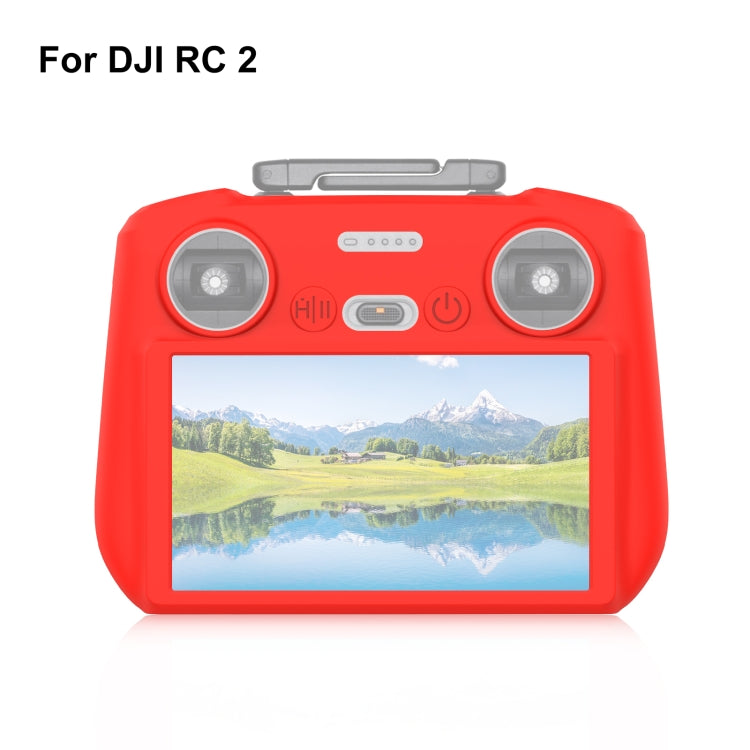 For DJI Mini 4 Pro / Air 3 Remote Control / DJI RC 2 with Screen PULUZ Silicone Protective Case (Red) - HoMEdemic™ 