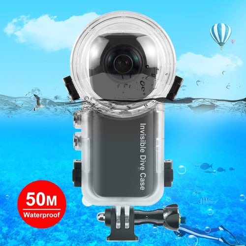 For Insta360 X3 PULUZ Invisible Dive Case 50m Waterproof Sealed Case (Transparent) - HoMEdemic™ 