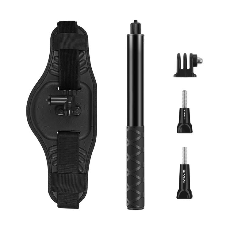PULUZ Waist Belt Mount Strap with Selfie Stick Monopod for GoPro, Insta360, DJI and Other Action Cameras - HoMEdemic™ 