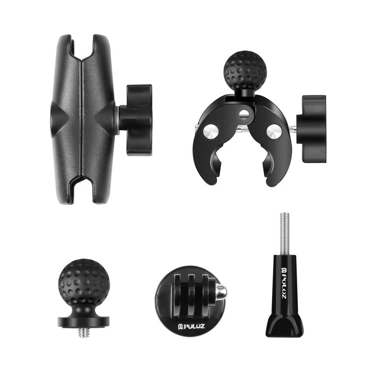 PULUZ Motorcycle Crab Clamp Handlebar Fixed Mount Holder for GoPro and Other Action Cameras(Black) - HoMEdemic™ 