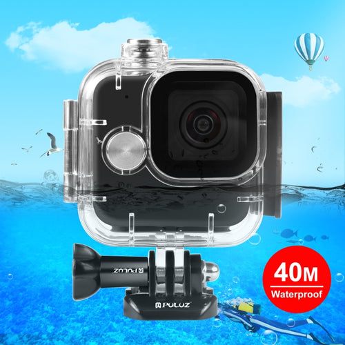 For GoPro Hero11 Black Mini PULUZ 40m Waterproof Housing Protective Case with Buckle Basic Mount & Screw (Transparent) - HoMEdemic™ 