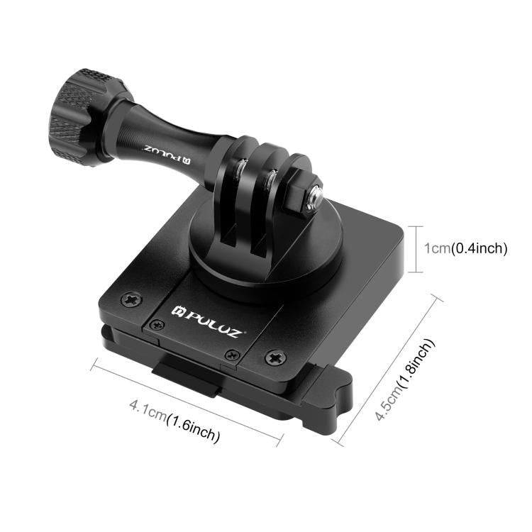 PULUZ Aluminum Quick Release Bracket NVG Helmet Mount for GoPro and Other Action Cameras (Black) - HoMEdemic™ 