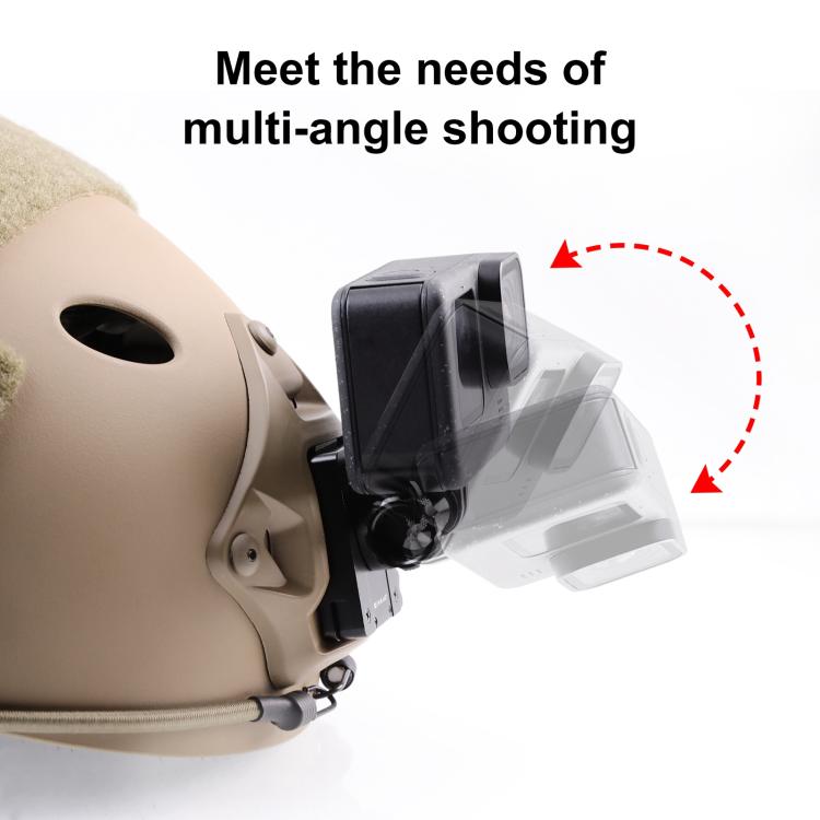 PULUZ Aluminum Quick Release Bracket NVG Helmet Mount for GoPro and Other Action Cameras (Black) - HoMEdemic™ 