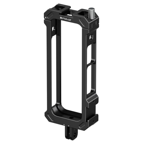 For Insta360 X4 PULUZ Metal Protective Cage Rig Housing Frame with Expand Cold Shoe Base & Tripod Adapter (Black) - HoMEdemic™ 