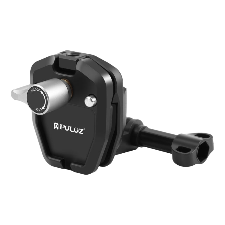 PULUZ Motorcycle Windshield Action Camera Mount Clip for GoPro Hero12 Black / DJI Osmo Action 4 / Insta360 X4 / Ace Pro and Other Action Cameras (Black) - HoMEdemic™ 