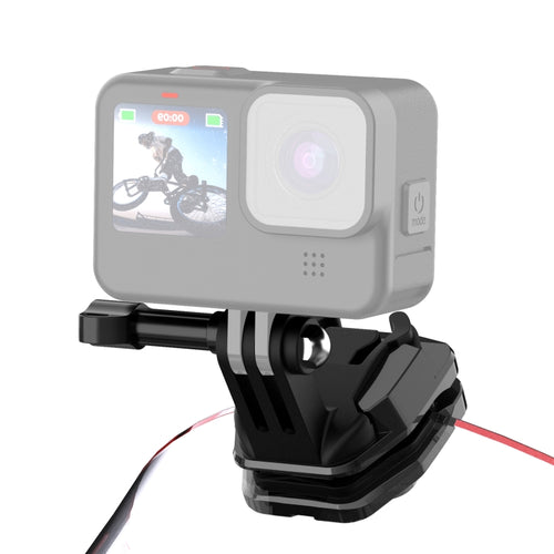 PULUZ Motorcycle Windshield Action Camera Mount Clip for GoPro Hero12 Black / DJI Osmo Action 4 / Insta360 X4 / Ace Pro and Other Action Cameras (Black) - HoMEdemic™ 