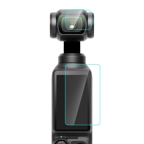 For DJI OSMO Pocket 3 PULUZ 9H 2.5D HD Tempered Glass Lens Protector + Screen Film (Transparent) - HoMEdemic™ 