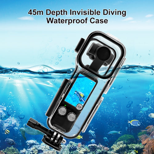 For DJI Osmo Pocket 3 PULUZ 45m Underwater Waterproof Housing Diving Case (Transparent) - HoMEdemic™ 