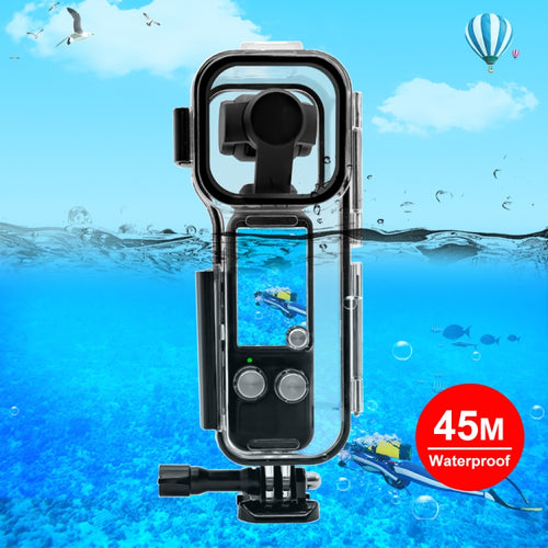 For DJI Osmo Pocket 3 PULUZ 45m Underwater Waterproof Housing Diving Case (Transparent) - HoMEdemic™ 