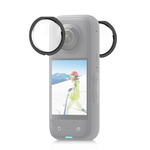 For Insta360 X3 PULUZ Lens Guard Optical Glass Protective Cover (Black) - HoMEdemic™ 