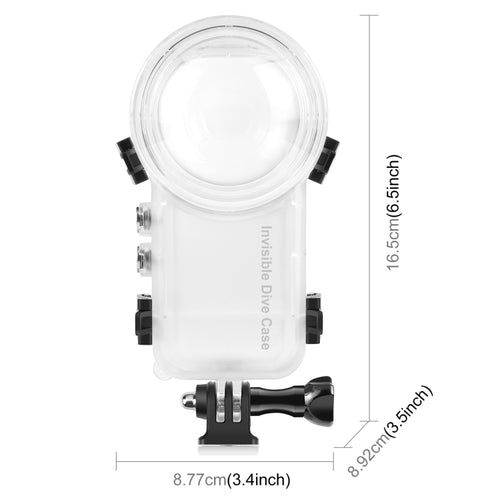 For Insta360 X4 PULUZ 50m Waterproof Sealed Diving Case (Transparent) - HoMEdemic™ 