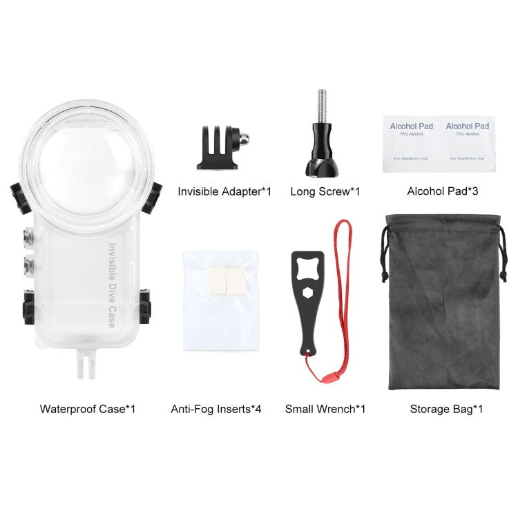 For Insta360 X4 PULUZ 50m Waterproof Sealed Diving Case (Transparent) - HoMEdemic™ 