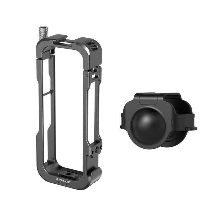 For Insta360 X4 PULUZ Metal Protective Cage Rig Housing Frame with Lens Cover (Black) - HoMEdemic™ 