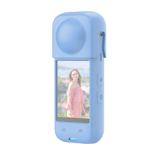 For Insta360 X4 PULUZ Full Body Dust-proof Silicone Protective Case (Blue) - HoMEdemic™ 