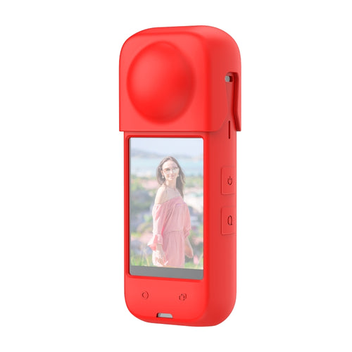 For Insta360 X4 PULUZ Full Body Dust-proof Silicone Protective Case (Red) - HoMEdemic™ 