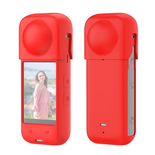 For Insta360 X4 PULUZ Full Body Dust-proof Silicone Protective Case (Red) - HoMEdemic™ 