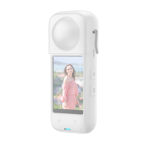 For Insta360 X4 PULUZ Full Body Dust-proof Silicone Protective Case (White) - HoMEdemic™ 