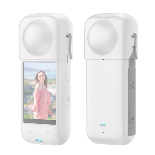 For Insta360 X4 PULUZ Full Body Dust-proof Silicone Protective Case (White) - HoMEdemic™ 