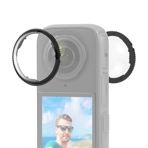 For Insta360 X4 PULUZ Rotation Optical Glass Lens Guard  Protective Cover (Transparent) - HoMEdemic™ 