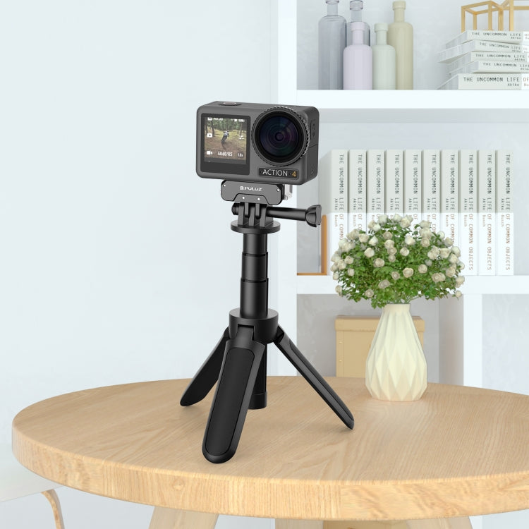 For DJI Osmo Action 5 Pro / 4 / 3 / Osmo 360 PULUZ Magnetic Quick Release Metal Base (Black) - HoMEdemic™ 