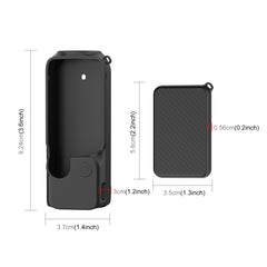 For DJI OSMO Pocket 3 PULUZ  2 in 1 Silicone Cover Case Set with Strap (Black) - HoMEdemic™ 