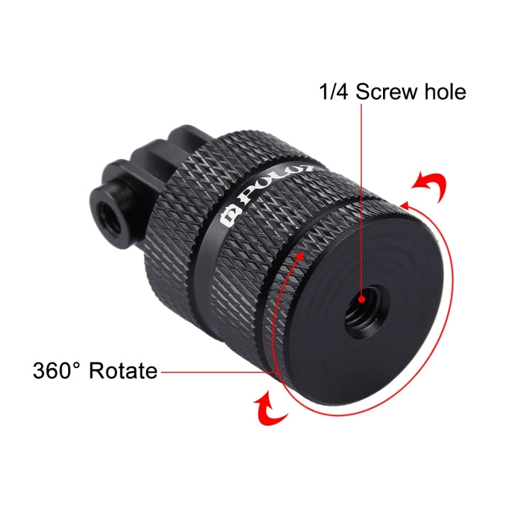 PULUZ 1/4 Inch Screw Hole Tripod Mount CNC Adapter for GoPro, Insta360, DJI and Other Action Cameras - HoMEdemic™ 