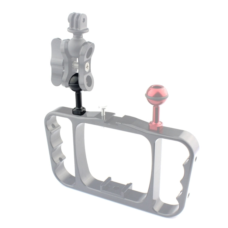 PULUZ 1/4 inch Screw Aluminum Ball Adapter Mount for GoPro, Insta360, DJI and Other Action Cameras, Diameter: 2.5cm(Black) - HoMEdemic™ 