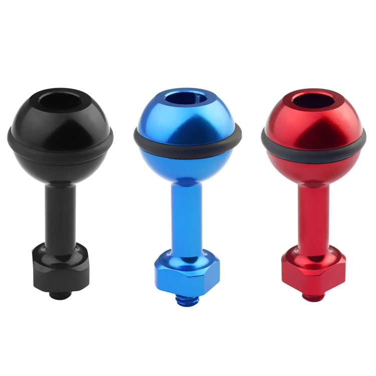 PULUZ 1/4 inch Screw Aluminum Ball Adapter Mount for GoPro, Insta360, DJI and Other Action Cameras, Diameter: 2.5cm(Black) - HoMEdemic™ 