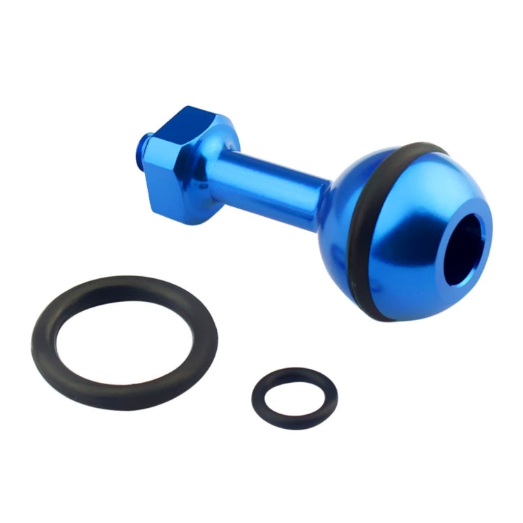 PULUZ 1/4 inch Screw Aluminum Ball Adapter Mount for GoPro, Insta360, DJI and Other Action Cameras, Diameter: 2.5cm(Blue) - HoMEdemic™ 